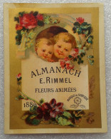 Couverture ALMANACH De E. RIMMEL "Fleurs Animées" De 1886 - Small : ...-1900
