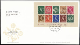 Gran Bretaña HB 19 2002 SPD FDC 50 Aniv. Serie Reina Isabel II Sobre Primer Dí - Non Classificati