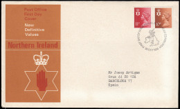 Gran Bretaña 807/12  (de La Serie) 1976 SPD FDC Serie Reina Isabel II  Irlanda - Ohne Zuordnung