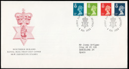Gran Bretaña 1346/57 1988 SPD FDC Serie Reina Isabel II Irlanda Del Norte Sobr - Ohne Zuordnung