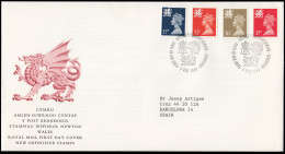 Gran Bretaña 1499/10 (de La Serie) 1990 SPD FDC  Serie Reina Isabel II Gales   - Unclassified