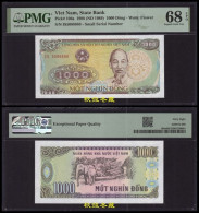 Vietnam 1000 Dong 1988, Paper, Lucky Number 88888, PMG68 - Vietnam