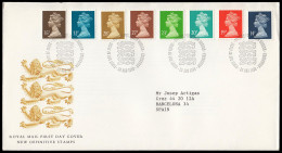 Gran Bretaña 1328/35 1988 SPD FDC Serie Reina Isabel II Sobre Primer Día Phila - Non Classés