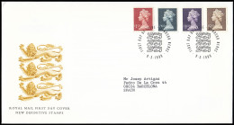 Gran Bretaña 2083/86 1999 SPD FDC Serie Reina Isabel II Sobre Primer Día Winds - Unclassified