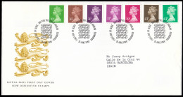 Gran Bretaña 1876/82 1996 SPD FDC Serie Reina Isabel II Sobre Primer Día Phila - Ohne Zuordnung