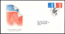 Gran Bretaña 1946/47 1997 SPD FDC Serie Reina Isabel II Sobre Primer Día Glasg - Unclassified