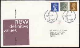 Gran Bretaña 900/08 (de La Serie) 1979-80 SPD FDC Serie Reina Isabel II Sobre  - Ohne Zuordnung