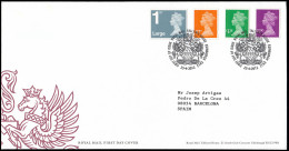 Gran Bretaña 3643/46 2012 SPD FDC Serie Reina Isabel II Sobre Primer Día Talle - Unclassified