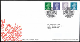 Gran Bretaña 3986/89 2014 SPD FDC Serie Reina Isabel II Sobre Primer Día Talle - Non Classés