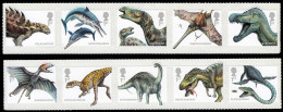 Gran Bretaña 3928/37 2013 Fauna Prehistórica Dinosaurios Autoadhesivos MNH - Sin Clasificación