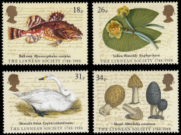 Gran Bretaña 1293/96 1988 Flora Y Fauna MNH - Ohne Zuordnung