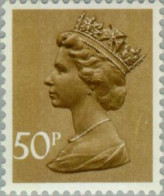 Gran Bretaña - 821 - 1977 Serie-Isabel II-marrón, Sépia-Lujo - Sin Clasificación