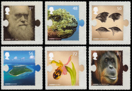 Gran Bretaña 3092/97 2009 Charles Darwin Autoadhesivos MNH - Sin Clasificación