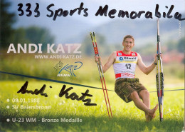 AK Langläufer Andreas „Andi“ Katz Freudenstadt Baiersbronn Olympia Olympionike Langlauf Skilanglauf Cross-country Skiing - Authographs