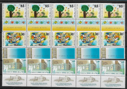 TIMBRE STAMP ZEGEL ISRAEL PETIT LOT TOUS  XX    5 X 1184 ET 5 X 1255-56  XX - Ungebraucht (mit Tabs)