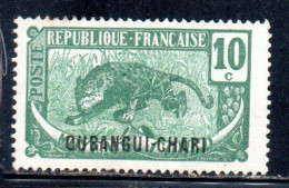 OUBANGUI CHARI UBANGI SHARI 1922 FAUNE FAUNA LEOPARD 10c MH - Nuovi