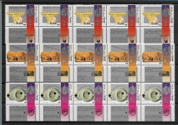 TIMBRE STAMP ZEGEL ISRAEL PETIT LOT TOUS  XX   5 X 1227-29  XX - Unused Stamps (with Tabs)