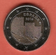 2019-MONEDA 2 EUROS. La Muralla De Ávila . SIN CIRCULAR - España