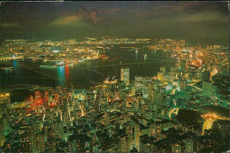 HONG KONG - BIG NIGHT GLIMMERS LIKE STARS - PUB. BY THE LUX CO. 1970s - MAILED TO ITALY / STAMP (18050) - Chine (Hong Kong)