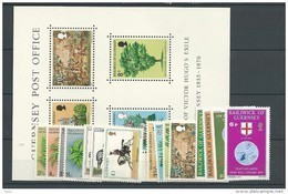 1975 MNH Guernsey, Year Complete, Postfris - Guernesey