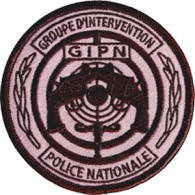 Ecusson Police Nationale G.I.P.N Fond Gris - Policia