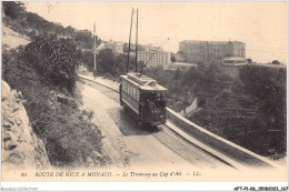 AFTP1-06-0085 - NICE - Route De Nice A Monaco - Le Tramway Au Cap D'ail - Traffico Stradale – Automobili, Autobus, Tram