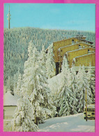 309410 / Bulgaria - Pamporovo Ski Resort - Hotel "Prespa" And  TV Television Tower "Snejanka" Bus 1980 PC Bulgarie - Hotels & Restaurants