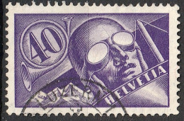 Schweiz Suisse 1923: Pilot / Aviateur Zu Flug 7 Mi 182 Yv PA 7 Mit Halbmond-⊙ LUZERN 1 ⊙ Demi-lune (Zu CHF 85.00) - Used Stamps