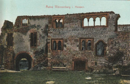 6309 MÜNZENBERG, Ruine, Verlag Klein - Friedberg