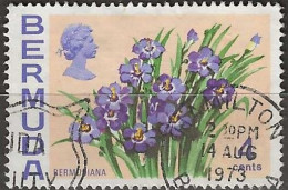 BERMUDA 1970 Flowers -  4c. - Bermudiana FU - Bermuda