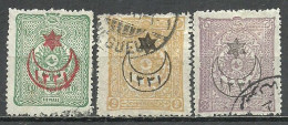 Turkey; 1915 Overprinted War Issue Stamps (Complete Set) - Used Stamps