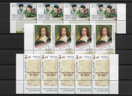 TIMBRE STAMP ZEGEL ISRAEL PETIT LOT TOUS  XX  4 X 1433 ET 1633 ET 5 X 1651  XX - Unused Stamps (with Tabs)