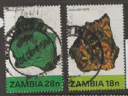 Zambia  1982  SG  371-2 Minerals  Fine Used - Zambie (1965-...)