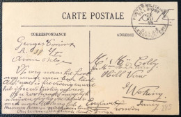 Belgique, Divers Sur CPA (bateau) - Cachet POSTE MILITAIRE BELGIQUE 22.12.1915 - (B121) - Marques D'armées