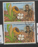 Zambia  1984  SG 419  Anniversary Independence  Fine Used  Pair - Zambie (1965-...)