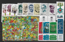 TIMBRE STAMP ZEGEL ISRAEL PETIT LOT TOUS  XX - Nuevos (con Tab)