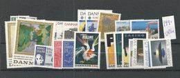 1991 MNH Denmark, Year Complete, Postfris** - Annate Complete