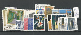 1991 MNH Denmark, Year Complete, Postfris** - Años Completos
