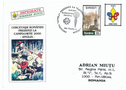 SC 14 - 1046 ROMANIA, Scout - Cover - 2000 - Lettres & Documents
