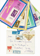 Israel, 1956, 6 Post Card And 1 Envelope - Storia Postale