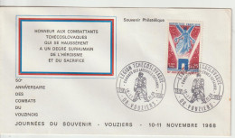 France 1968 Légion Tchécoslovaque Vouziers (08) - Matasellos Conmemorativos