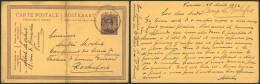 EP Au Type 15ctm Albert Expédié De Verviers (1922) > Campement Des Scouts De Verviers à Rochefort / Pli - Briefkaarten 1909-1934