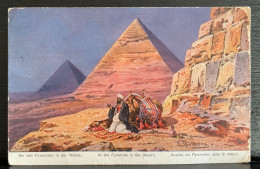 001062/ Egypt, At The Pyramids, In The Desert, - Piramidi