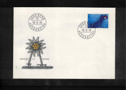 Switzerland 1976 World Speed Skating Championship Davos Interesting Cover FDC - Invierno