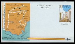 España Aerograma 213 1988 Rutas Turísticas Ruta De Lo Pueblos Blancos - Aerograms