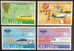 Malta 1994 Aviation Anniversaries Aircraft MNH - Malte