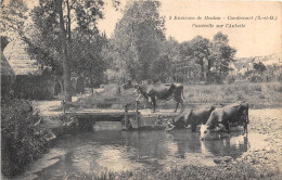 95-CONDECOURT- ENVIRONS DE MEULAN- PASSERELLE SUR L'AUBETTE - Sonstige & Ohne Zuordnung