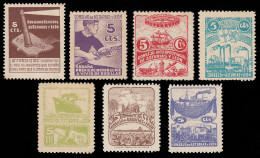 España Asturias Y León 1/7  1936 - 1937 Motivos Diversos MNH - Asturias & Leon