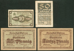 Vorderstadt Güstrow 25+50 Pfennig 30. Juni 1919 + 2 Weitere Scheine Dömitz, Stavenhagen - Collezioni