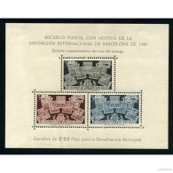 España Spain Barcelona NE 31 1945 Conmemoración Del Cese Del Recargo Sin Goma - Barcelona